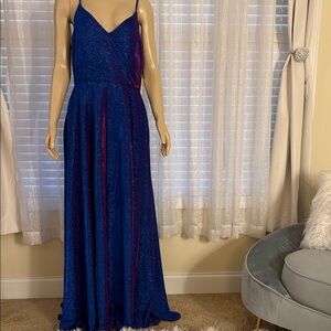 Windsor Blue and Purple (Sapphire) Maxi Dress